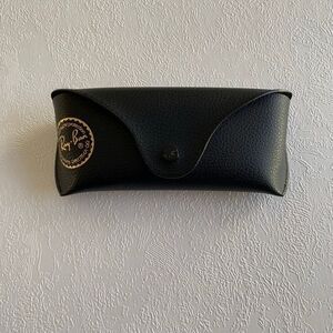 Ray-Ban Black Hard Sunglasses Eyeglass Case Snap Closure Original